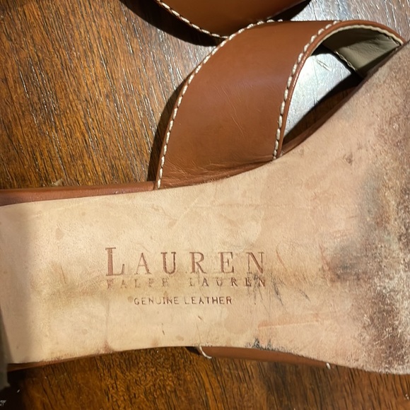 Ralph Lauren leather heel slides (sz 8) - Picture 5 of 10